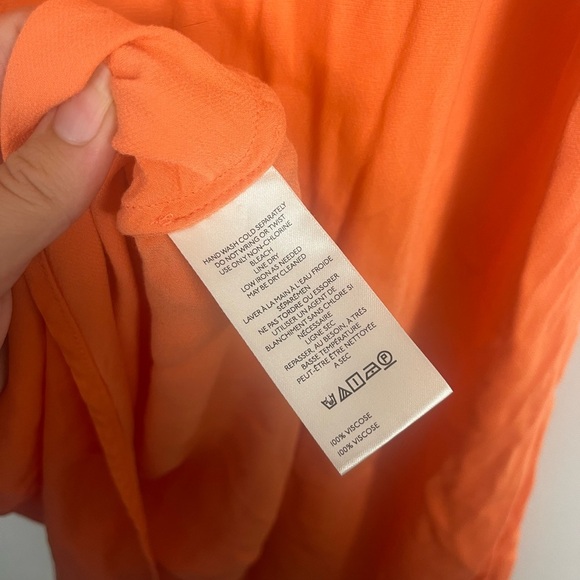 ANTHROPOLOGIE  Tilda Midi Slip Skirt - Orange size 2x - Picture 8 of 9